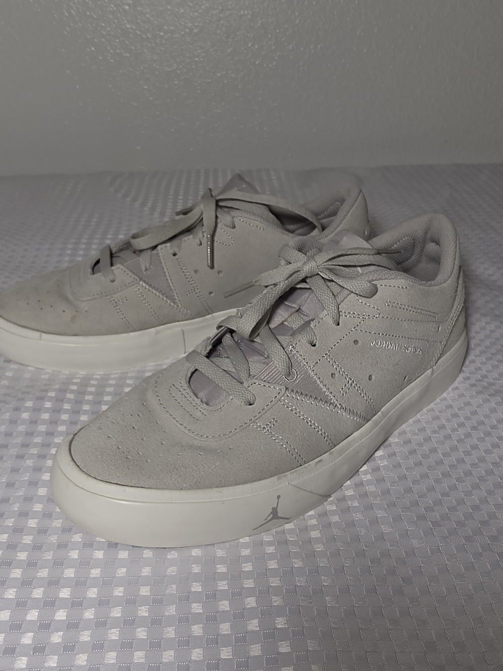Jordan Series ES "Light Iron Ore" Suede Low Tops - Size 10 (Gently Used)